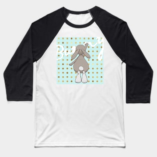 Little bunny on cute pattern Baseball T-Shirt